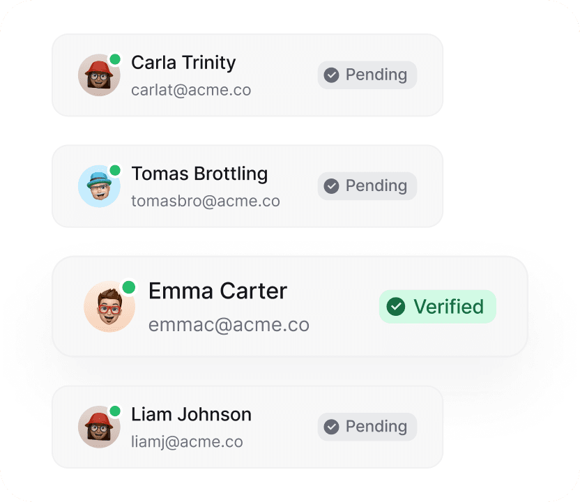 Always-valid email addresses