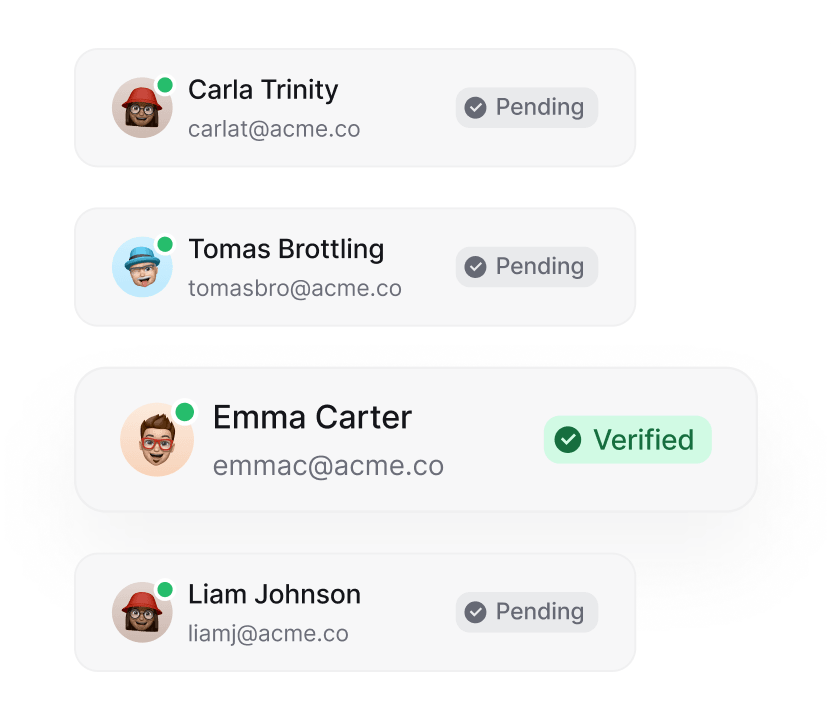Always-valid email addresses